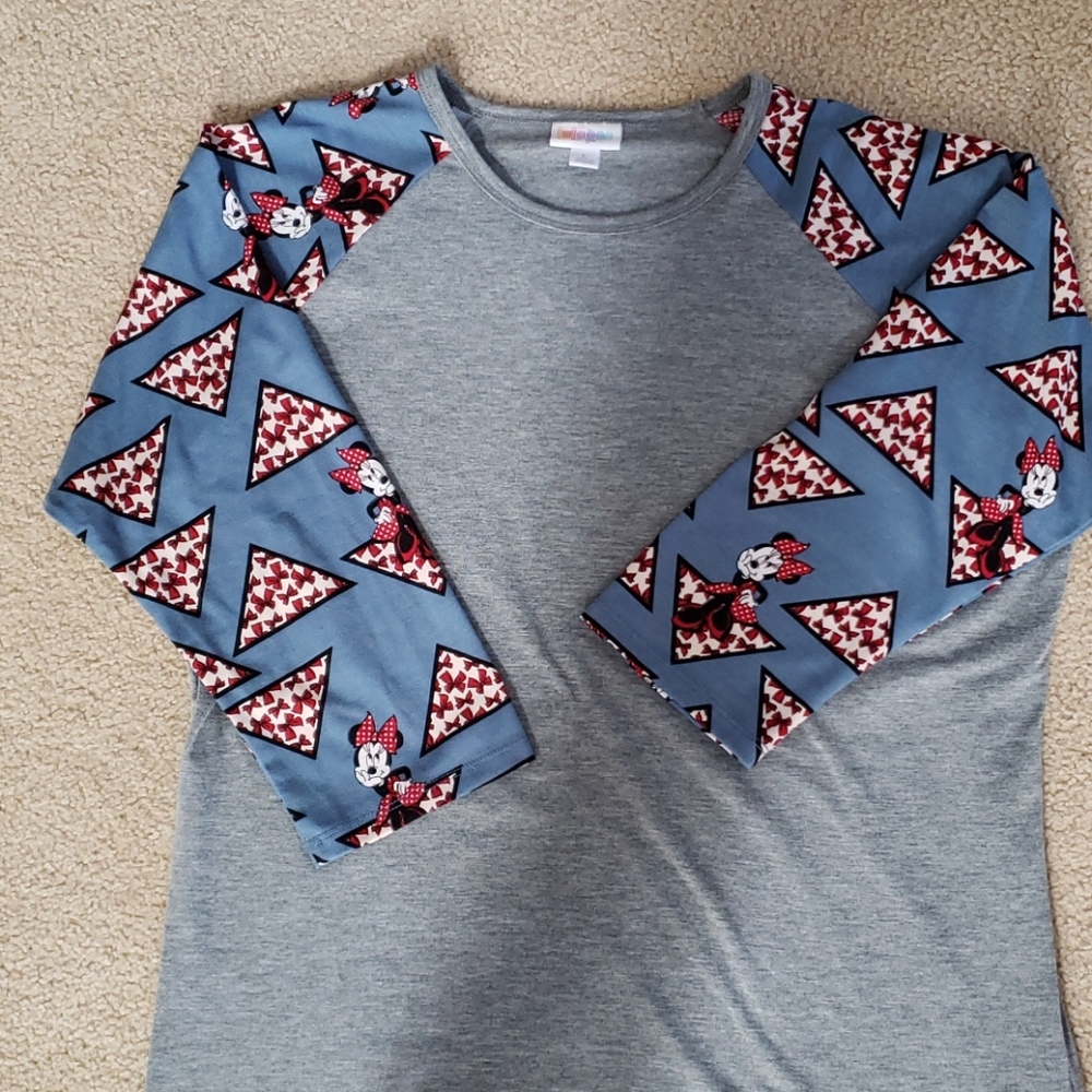 LuLaRoe Randy Minnie Mouse Disney top-size Large